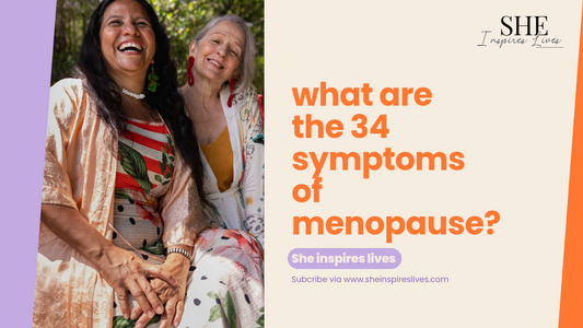 What are the 34 symptoms of menopause?