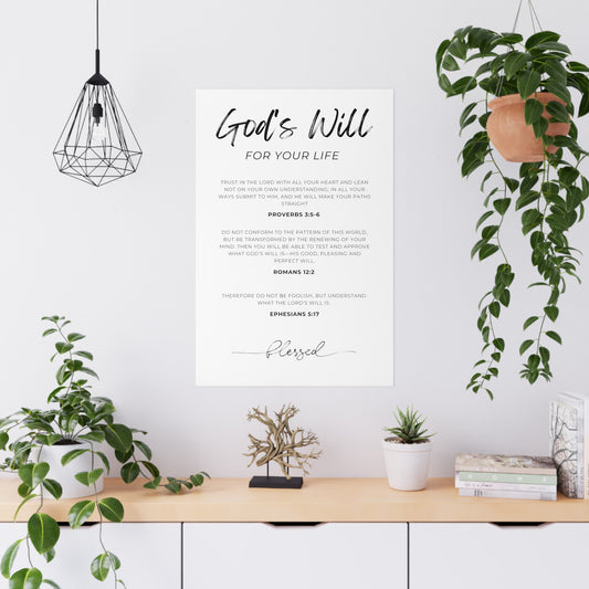 God's will poster
